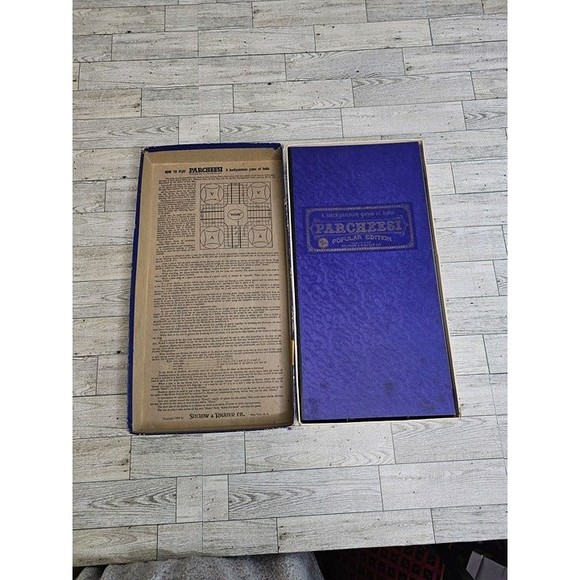 Vintage Parcheesi Board Game (1959) Made in USA by Selchow & Righter Co. CIB - Picture 2 of 7